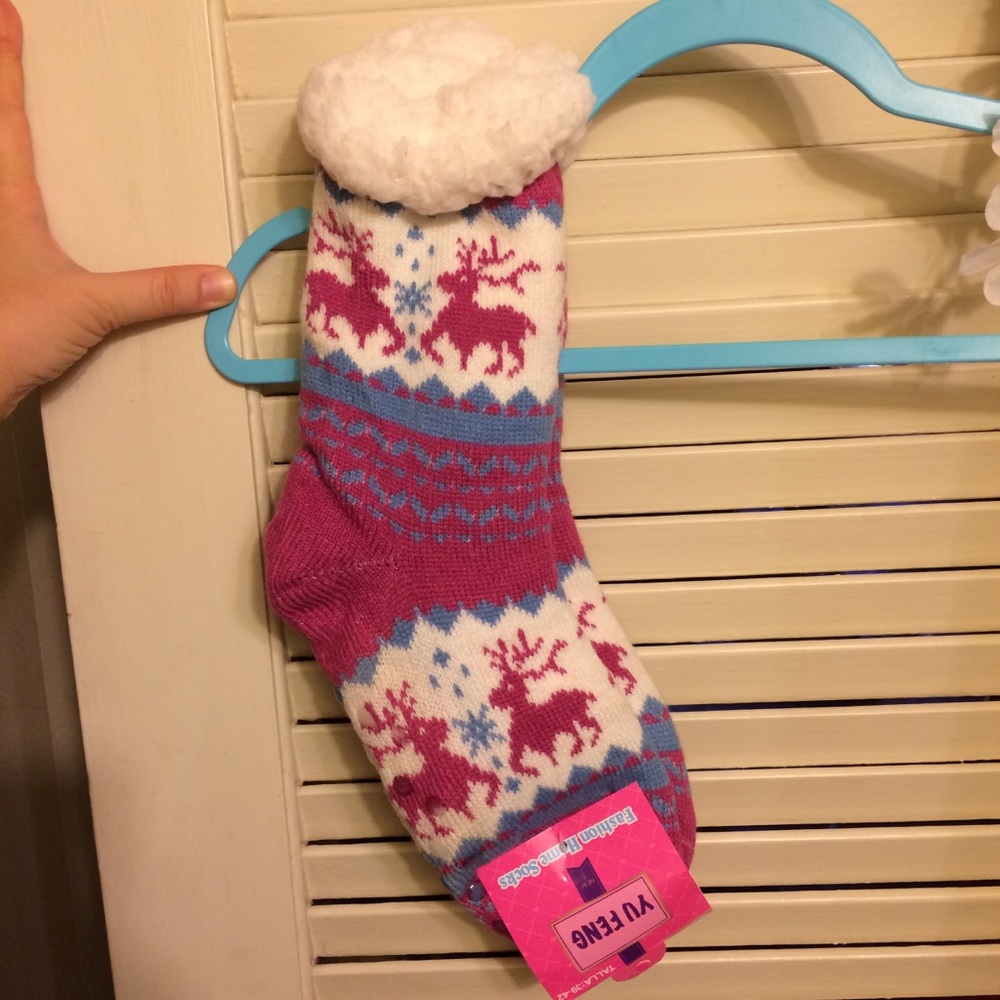Thermos Christmas Socks- Reindeers & Snowflakes